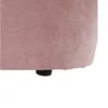 Klub fotel puffal, rózsaszín, ROSE