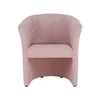 Klub fotel puffal, rózsaszín, ROSE