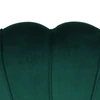 Pad Art-deco stílusban, smaragd Velvet anyag/gold króm-arany, NOBLIN