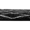 Szőnyeg, fekete/minta, 67x120 cm, MATES TYP 1
