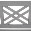 Fából készült kerti pad, szürke, 150 cm, FABLA