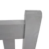 Fából készült kerti pad, szürke, 124 cm, KOLNA