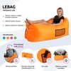 Felfújható babzsák/lazy bag, zöld, LEBAG