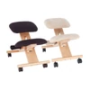 Ergonomikus térdelőszék, krémszínű/bükkfa, GROCO