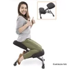 Ergonomikus térdelőszék, krémszínű/bükkfa, GROCO