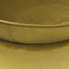 Fotel Art-deco stílusban, mustár színű Velvet anyag/gold chróm-arany, NOBLIN