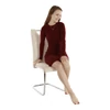 Étkezőszék, bézs Dulux Velvet szövet/világos varrás, ABIRA NEW
