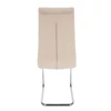Étkezőszék, bézs Dulux Velvet szövet/króm, SALOMA NEW