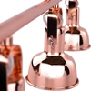 Függőlámpa retro stílusban, fém, rose gold, AVIER TYP 4