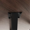 Étkezőasztal, sötét tölgy/fekete, átmérő 120 cm, MEDOR
