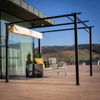 Pergola csúsztatható tetővel, alumínium, PEPY BASIC