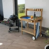 Kerti munkaasztal mosdóval fa/barna, BARDY