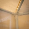 Kerti pavilon sátor, 3,9x2,5x3,9m, bézs/fekete, RINGE TYP 2+6 oldal