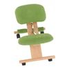Ergonomikus térdelőszék, rzöld/bükkfa, GROCO