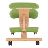 Ergonomikus térdelőszék, rzöld/bükkfa, GROCO