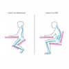 Ergonomikus térdelőszék, rózsaszín/bükkfa, GROCO