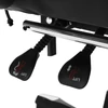 Irodai/gamer szék RGB LED világítással, fekete/fehér, JOVELA