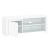TV asztal 1D/160, fehér fényes, LINDY