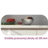 konyhabútor, sonoma tölgy/fehér magasfényű HG, LINE