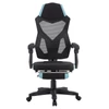 Irodai/gamer szék, fekete/neomint, JORIK NEW