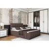 Boxspring ágy, 180x200, barna, STAR