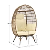 Rattan fotel, természetes/fekete/bézs, KARMEN