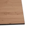 Étkezőasztal, artisan tölgy/fekete, 160x80x75 cm, NALAK TYP 3