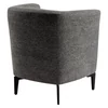 Design fotel, szürke/fekete, KAPY