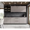 Alsó sarokszekrény, cashmere/fekete, ARAKA 90x90 DN 2F BB
