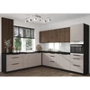 Felső sarokszekrény cashmere/fekete, ARAKA 60x60 GN-72 1F