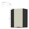 Felső sarokszekrény cashmere/fekete, ARAKA 60x60 GN-90 1F
