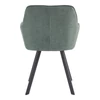 Design fotel, zöld Velvet/fekete, PETIN