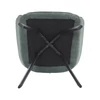 Design fotel, zöld Velvet/fekete, PETIN