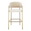 Design bárszék, bézs Velvet szövet/gold króm arany, DASMIN TYP 2