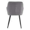 Design fotel, szürke/fekete, MARKEN