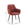 Design fotel, barna/fekete, OSKOR