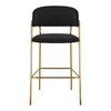 Design bárszék, fekete Velvet szövet/gold króm arany, DASMIN TYP 2