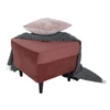 Modern puff, vén rózsaszín/dió, RUFINO 3 NEW