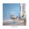 Függő fotel állvánnyal, átlátszó/arany/szürke, BUBBLE NEW TYP 2