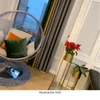 Függő fotel állvánnyal, átlátszó/arany/szürke, BUBBLE NEW TYP 2