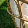 Kerti rattan szett, bézs/természetes/fekete, ARALY