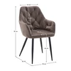 Design fotel, barna Velvet szövet, VERIO NEW