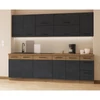 Felsőszekrény, szürke matt/tölgy lancelot, VEGA 58x58 GN-72 1F