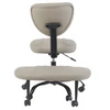 Ergonomikus térdeplőszék, szürkésbarna Taupe ekobőr/fekete, SAMER