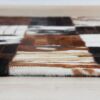 Luxus bőrszőnyeg, fekete/barna /fehér, patchwork, 69x140, bőr TIP 4