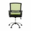 Irodai szék, háló zöld/fekete anyag, APOLO