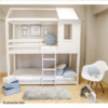 Montessori emeleteságy, fehér, 90x200, ATRISA