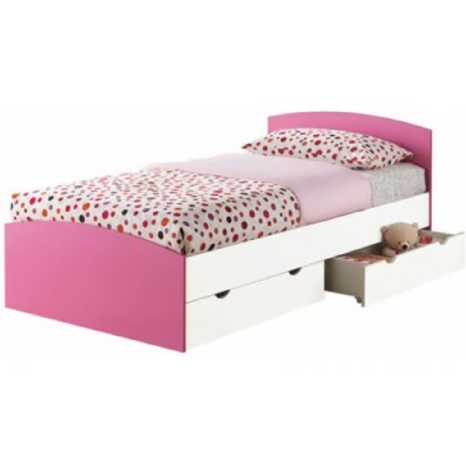 Strumfeta rózsaszín ágy 120x200