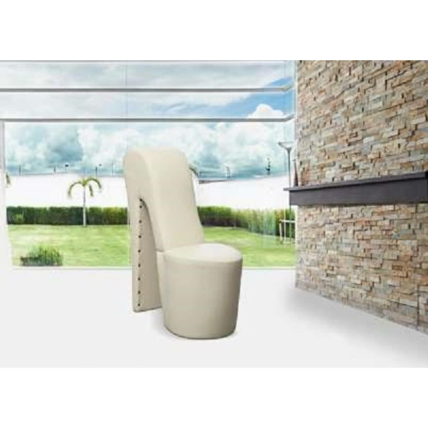 Bota futurisztikus dizájnú fotel FEHÉR színben