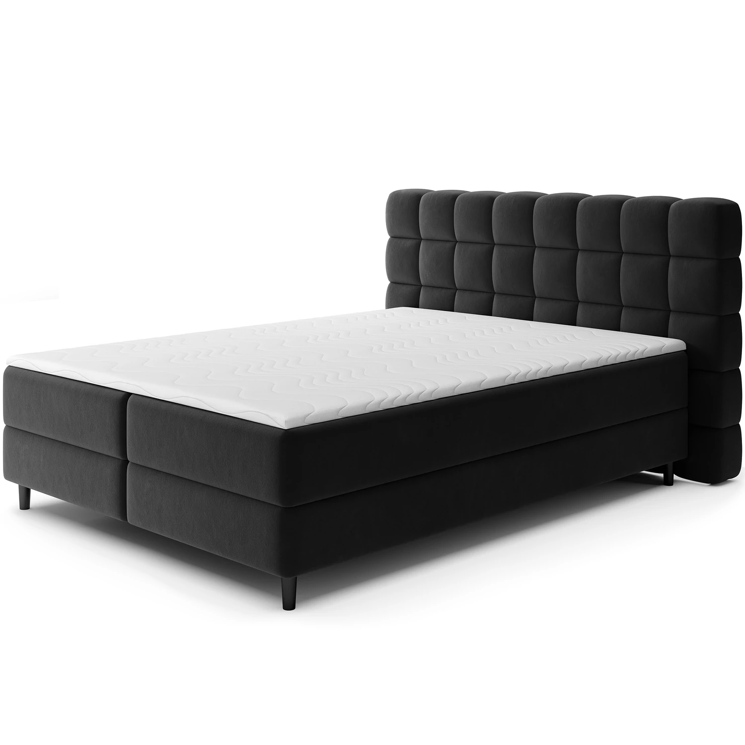 Camma 180x200, Boxspring ágy, Fehér, King 01,